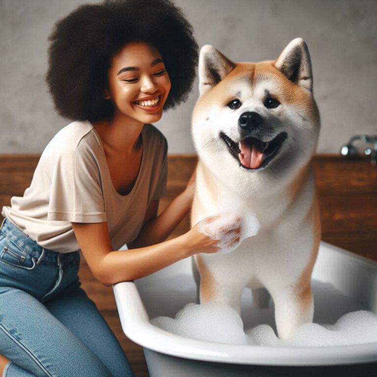 How to Bathe Your Akita if It Hates Water